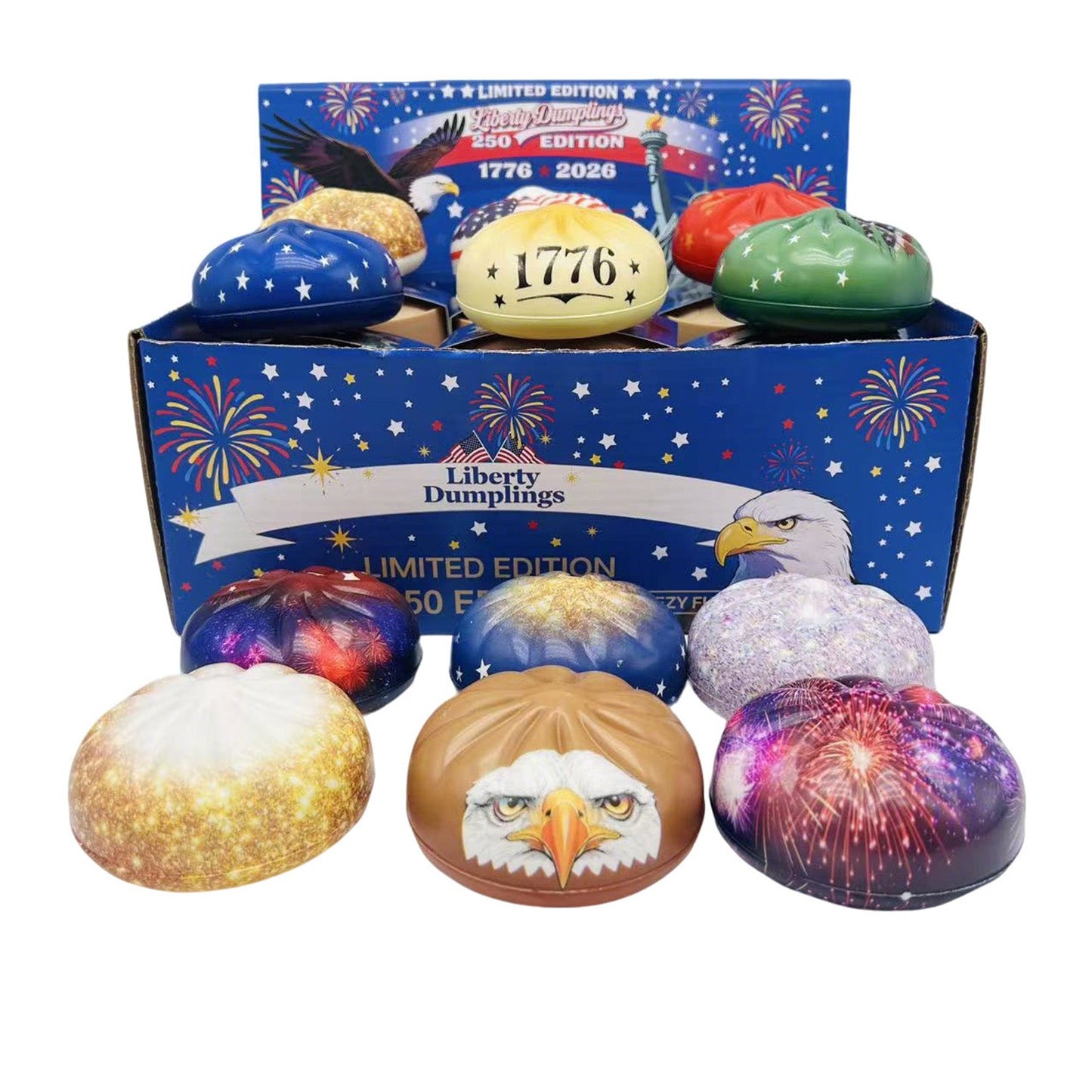USA Themed Squishy Dumplings American Liberty