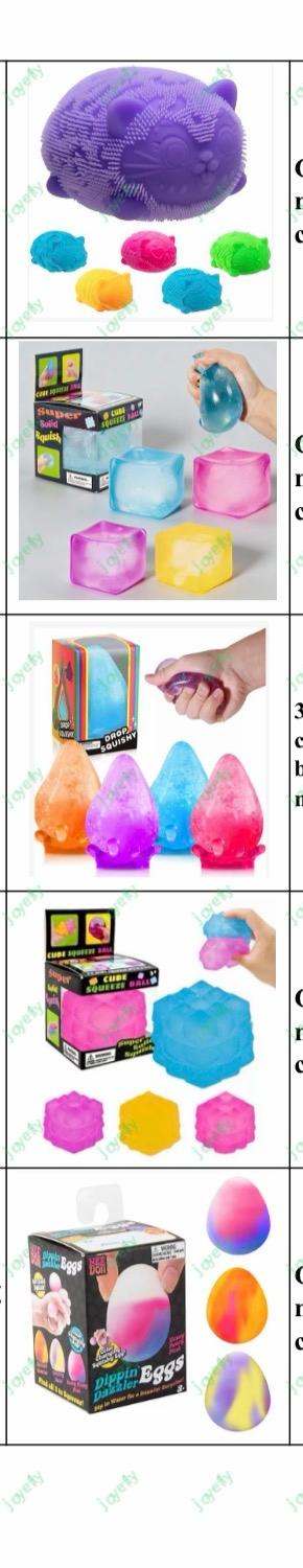Nice Cube Nee Ice Cube Stress Relief Fidget Toys Nee Squishy Color Cube Squeeze Toys for Kids Adults Doh Sensory Hand Exercise Stress Balls for Autism Anxiety Relief Doh 4PCS