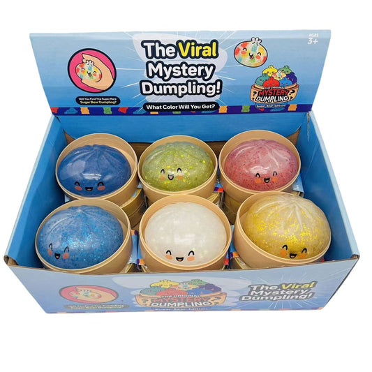 The Viral Mystery Dumpling, Sparkly Bun Squishy Toy