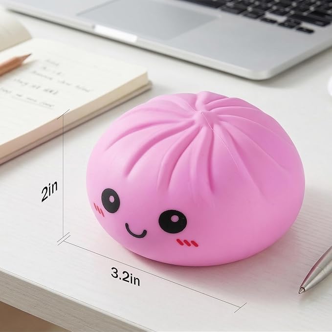Squeezy Dumpling Stress Ball Toy Squishy Sensory Anxiety Kids Fidget New UK